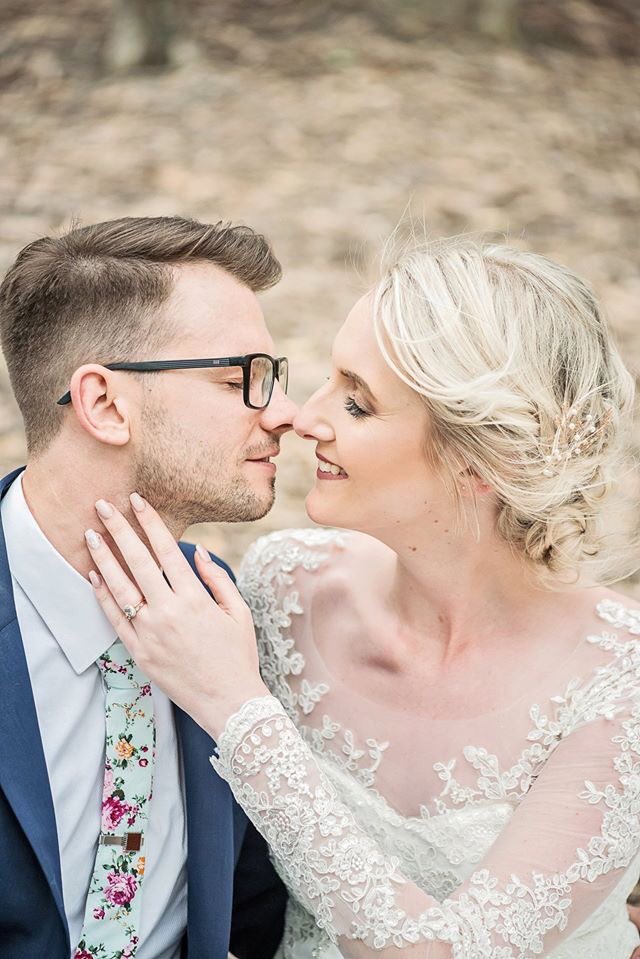 Kirsten looked absolutely gorgeous on her wedding day, &amp; KMD loved creating these bespoke rose gold &amp; pearl beaded vine hairpins that added the finishing touch to her bridal look! ✨Astrid Bradley Photography #bridal #hairaccessories #wedding #rosegold