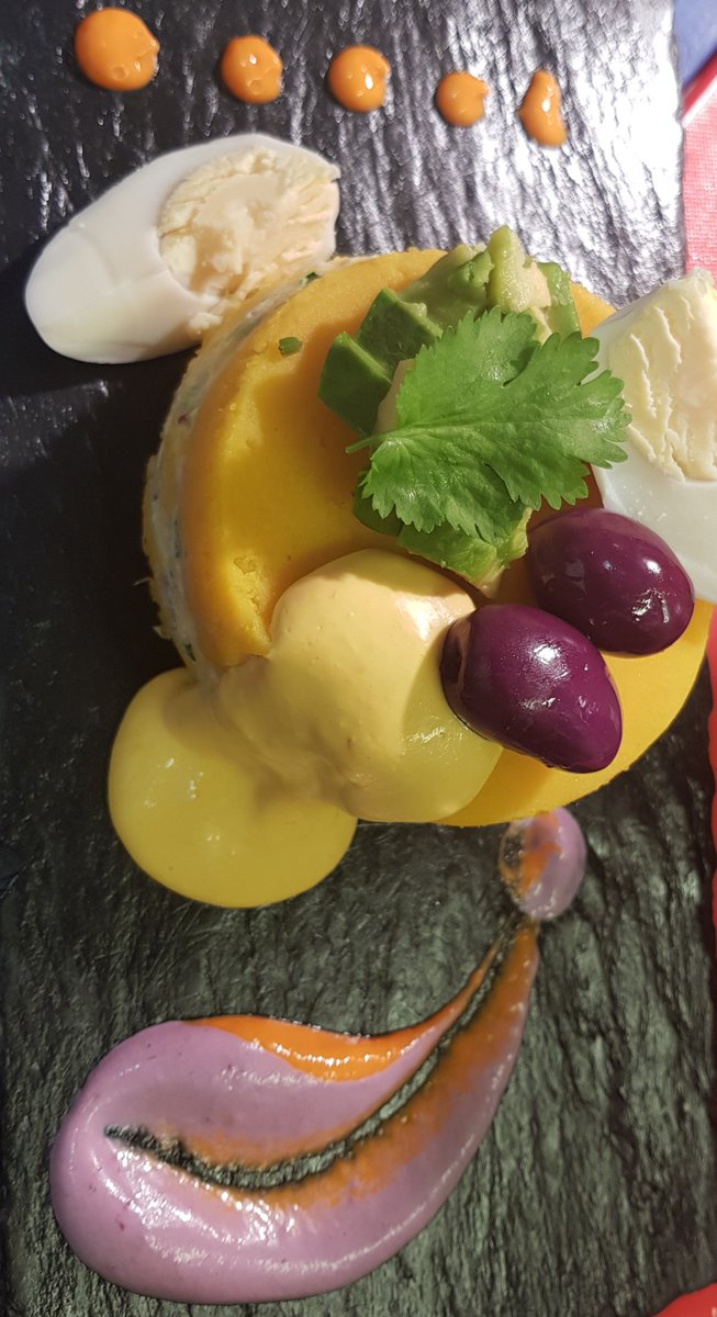 Peruvian food Called Causa Limena #piscosour #cevicheperu #angelislington #tierraperu #latinos #folkmusic