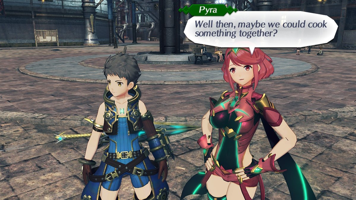 Also I cant help but feel Homura was asserting her dominance here especially with that pose... #Xenoblade2