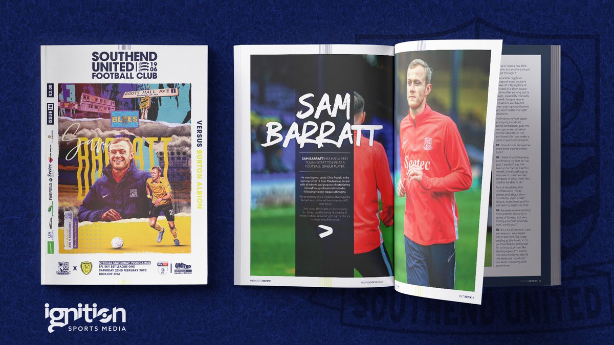 IgnitionSportsM's tweet photo. β½π Don't forget to buy a copy of the @SUFCRootsHall matchday programme this afternoon as they take on @burtonalbionfc #IgnitionSM https://t.co/FP9rQN1uZ5