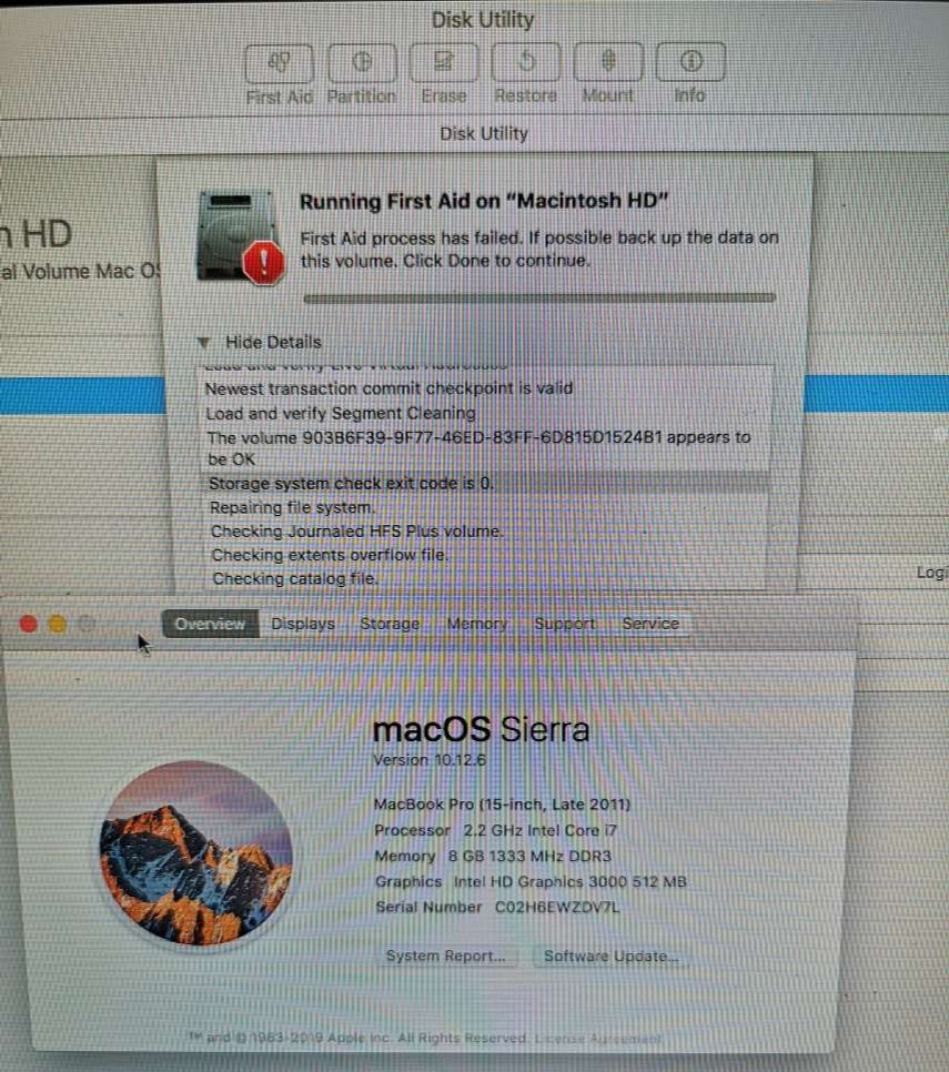 macbook file system check exit code is 8 macbook file system check exit code is 8