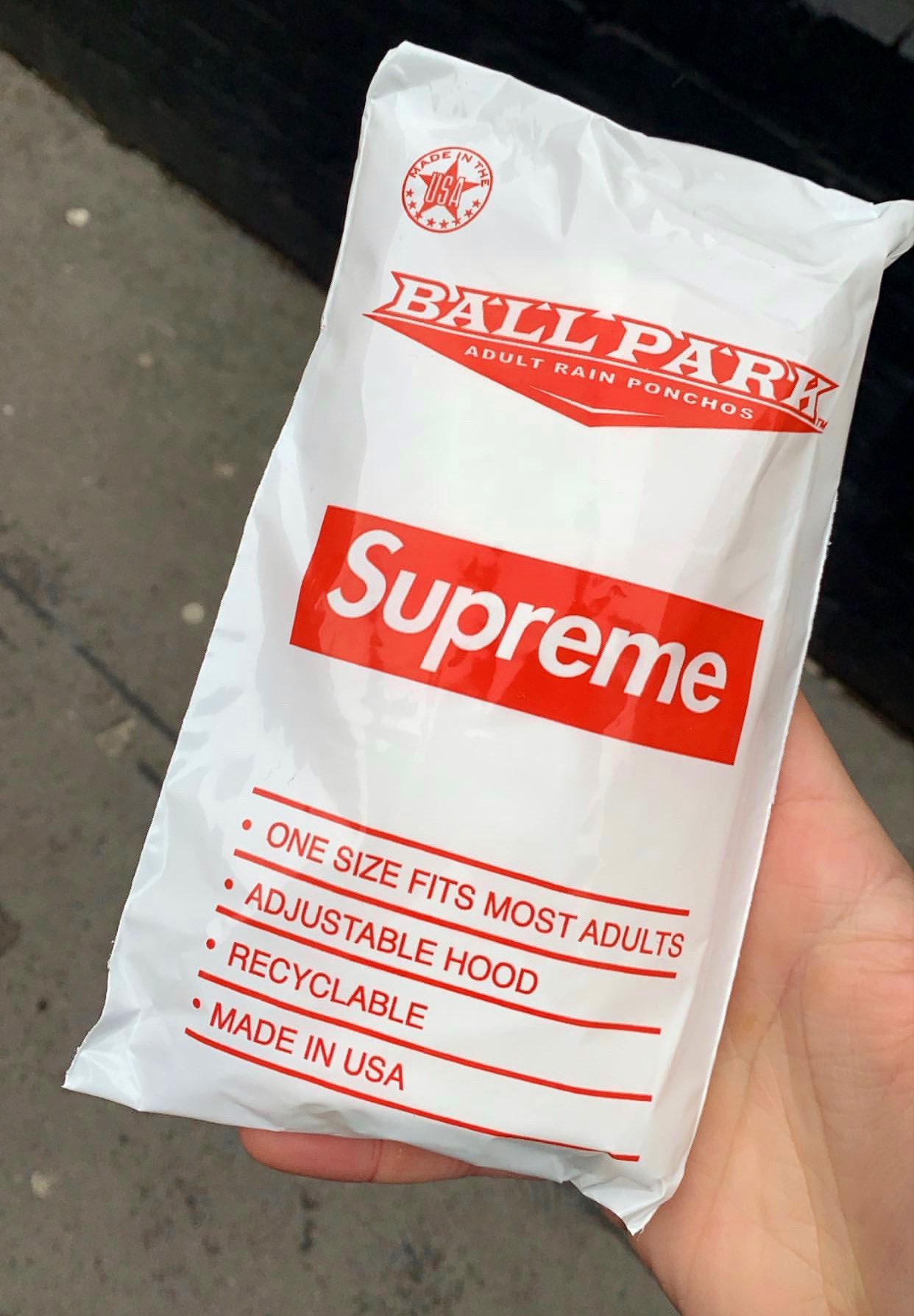 DropsByJay on Twitter: "Supreme Week 1 Gift BallPark Poncho  https://t.co/pvQKJkRLPS" / Twitter