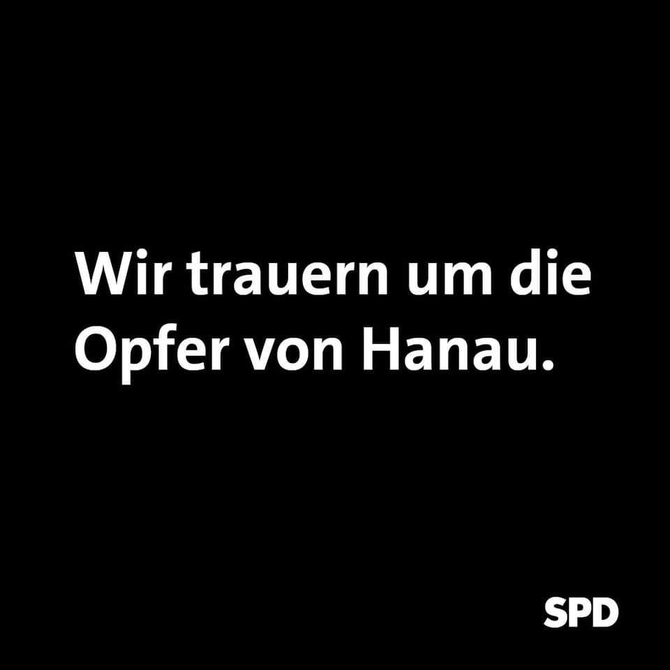 spdmilk's tweet photo. Die Taten von #Hanau machen fassungslos. Unsere Gedanken gehören den Opfern, ihren Familien und Freunden. Nach Hanau ist es um so wichtiger am kommenden Samstag (22.02) um 12 Uhr auf dem Kleinen Domhof in #Minden Flagge gegen den Rechtsruck in #Deutschland zu zeigen - https://t.co/k0IdUrXh5h
