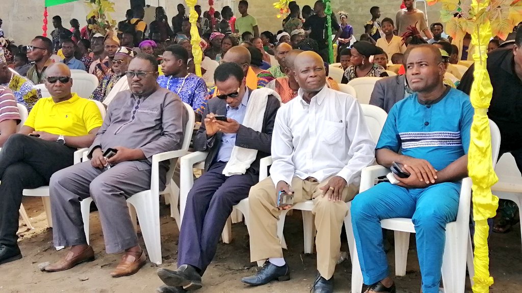 gouvbenin's tweet photo. Quelques images de la cérémonie d'inauguration des ouvrages d'extension du réseau d'eau potable de la SONEB de Djègbadji et Houakpè-Daho dans la commune de #Ouidah. #Gouvbenin #Wasexo #EauBenin https://t.co/FtN6TMNNxX