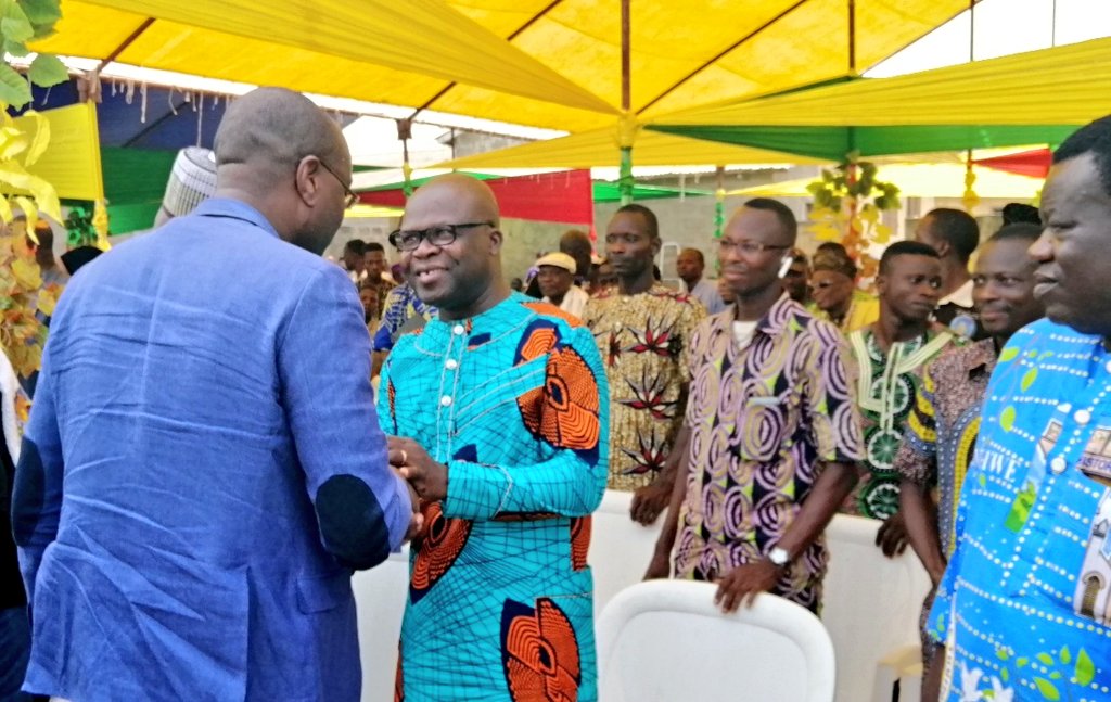 gouvbenin's tweet photo. Quelques images de la cérémonie d'inauguration des ouvrages d'extension du réseau d'eau potable de la SONEB de Djègbadji et Houakpè-Daho dans la commune de #Ouidah. #Gouvbenin #Wasexo #EauBenin https://t.co/C9TNu7JtAv