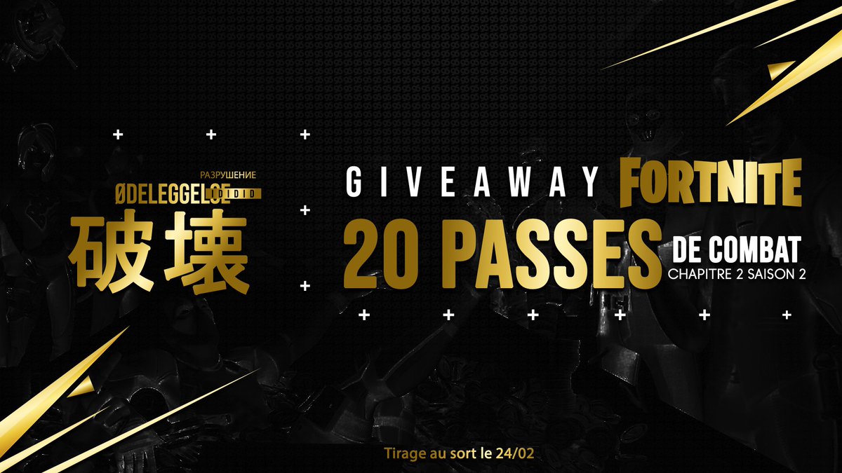Doigby's tweet image. Comme d’habitude quand une nouvelle saison commence, je vous régale ! Je vous offre 20 passes de combat ! 🎁

Pour participer :

▶️ Follow @Doigby
▶️ Retweet

🗓️ Tirage au sort le 24/02