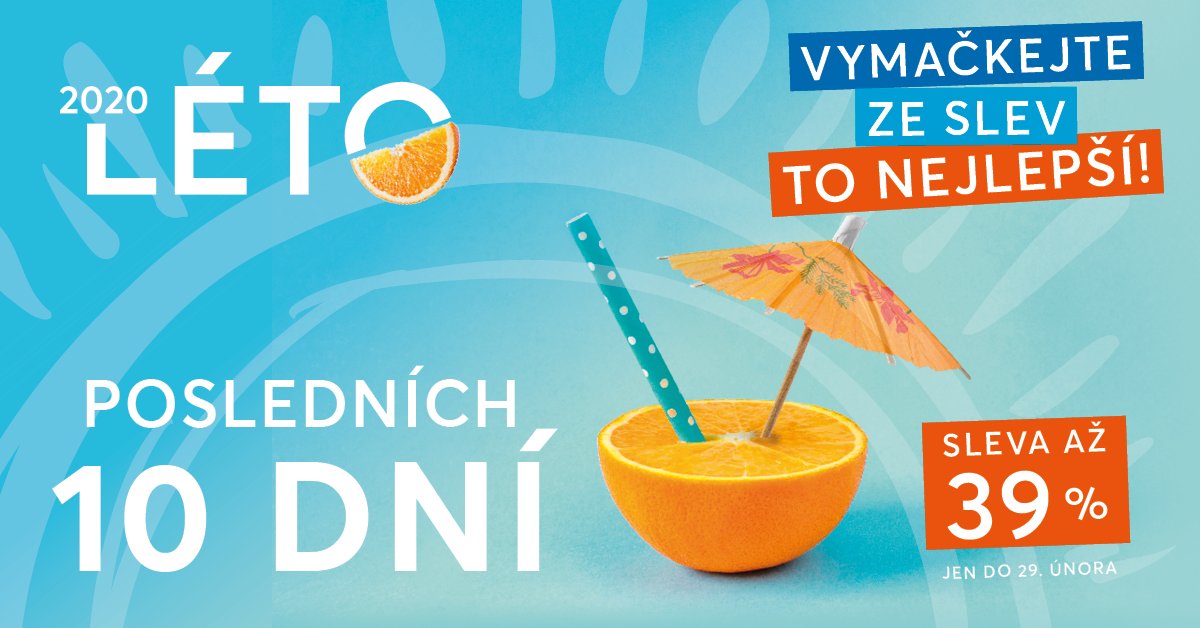 Již jen 🔟 dní máte na nákup First Minute dovolené za nejlepší ceny❗
Neváhejte a zajistěte si svou dovolenou u moře včas❗
➡ Přehled zájezdů na bit.ly/37JZj4S