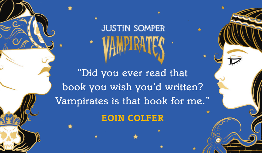 JustinSomper's tweet photo. Just two weeks until the swashbuckling new @publishinguclan editions of #vampirates #DemonsOfTheOcean , #TideOfTerror and #BloodCaptain are launched. I'm indebted to the literary genius @EoinColfer for these incredibly kind words. It's all feeling rather real and exciting now. โ๏ธ https://t.co/GzyFuNB4Jh