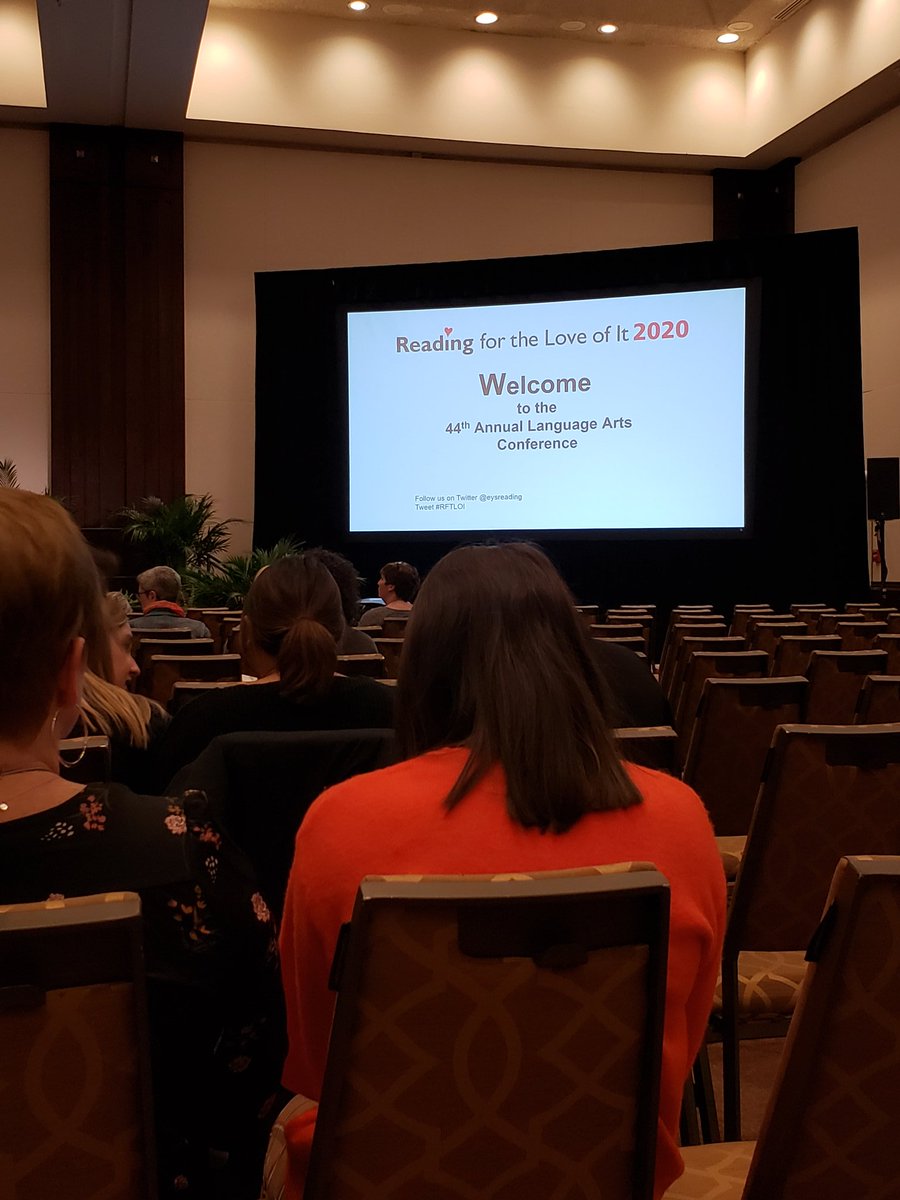 loudlibrarian4's tweet photo. About to get started at the Reading for the Love of it Conference. Super excited for two days of pd and engagement. #rftloi #pdtime #superreaders https://t.co/eU8afqBMxR