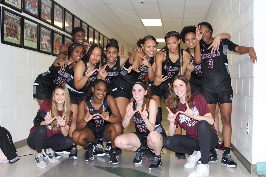 Congratulations to <a href="/whsgirlsVhoops/">Wakefield High School Women's Basketball</a> for their NAC VI Semifinal win last night. Final score was 62-47. Championship game is scheduled for Saturday February 22nd. #letsgetitdone.
