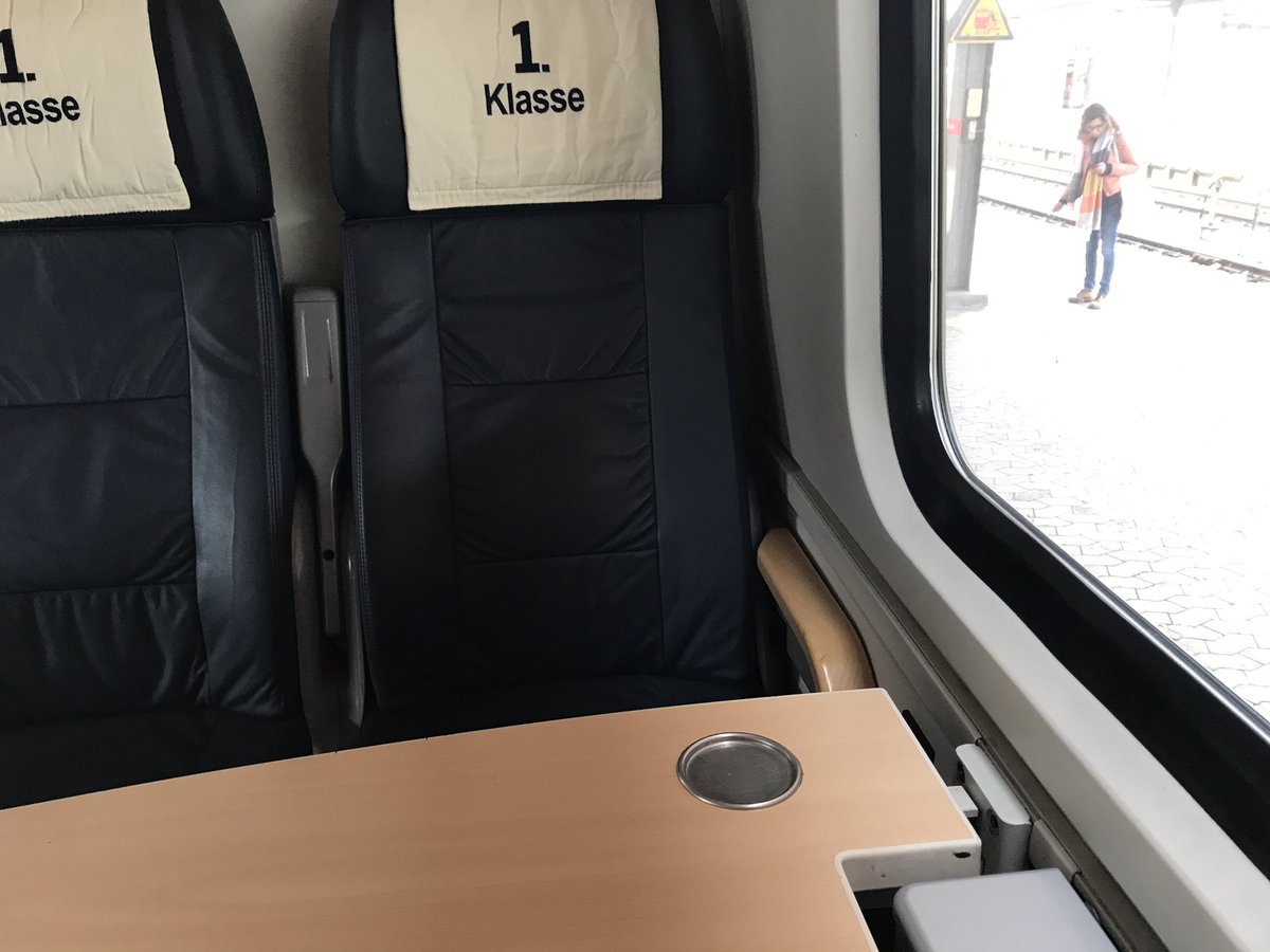 It gets a bit more complicated here - one reason the ticket is cheap is because you take a regional train for a portion of the journey. It takes longer but saves a huge amount of money. It’s perfectly comfortable, there are power plugs and tables etc. This will take me to Cheb