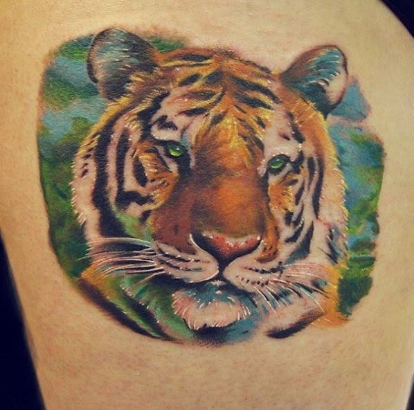 SnakebiteDublin's tweet photo. Tiger portrait by Seán. Done a couple years ago. Thank you.
.
#tattoo #tattoos #tattooed #tattooist #dublintattoo #tattoodublin #art #illustrator #dublin #ireland #tiger #tigertattoo #realism #nature #colour #legtattoo #thightattoo #color #animal #portrait #fun #happy #love https://t.co/lW84IF2pXJ