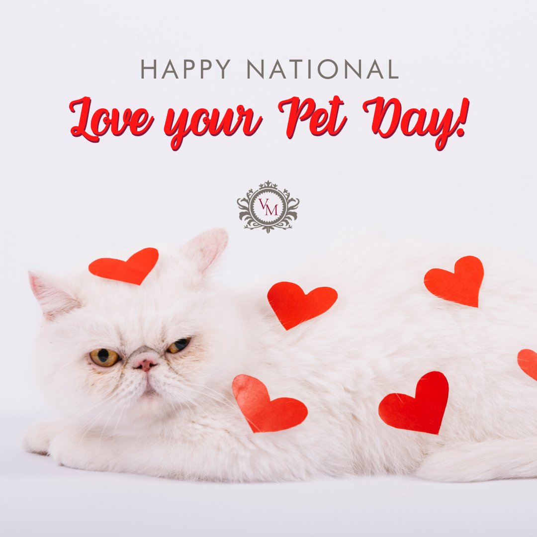 ValMerTitleLLC's tweet photo. IT'S NATIONAL LOVE YOUR PET DAY! ❤️🐶🐱

Be sure to give your fur baby some extra love today! 🤗 How do you show affection to your pet? Share with us in the comments below! https://t.co/OsM2SgCDEM