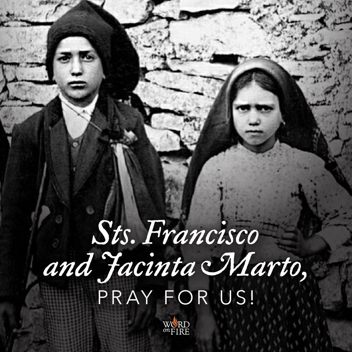 BishopBarron's tweet photo. St. Francisco Marto and St. Jacinta Marto, Fatima siblings who witnessed Our Lady, pray for us! https://t.co/fiztJlw43t