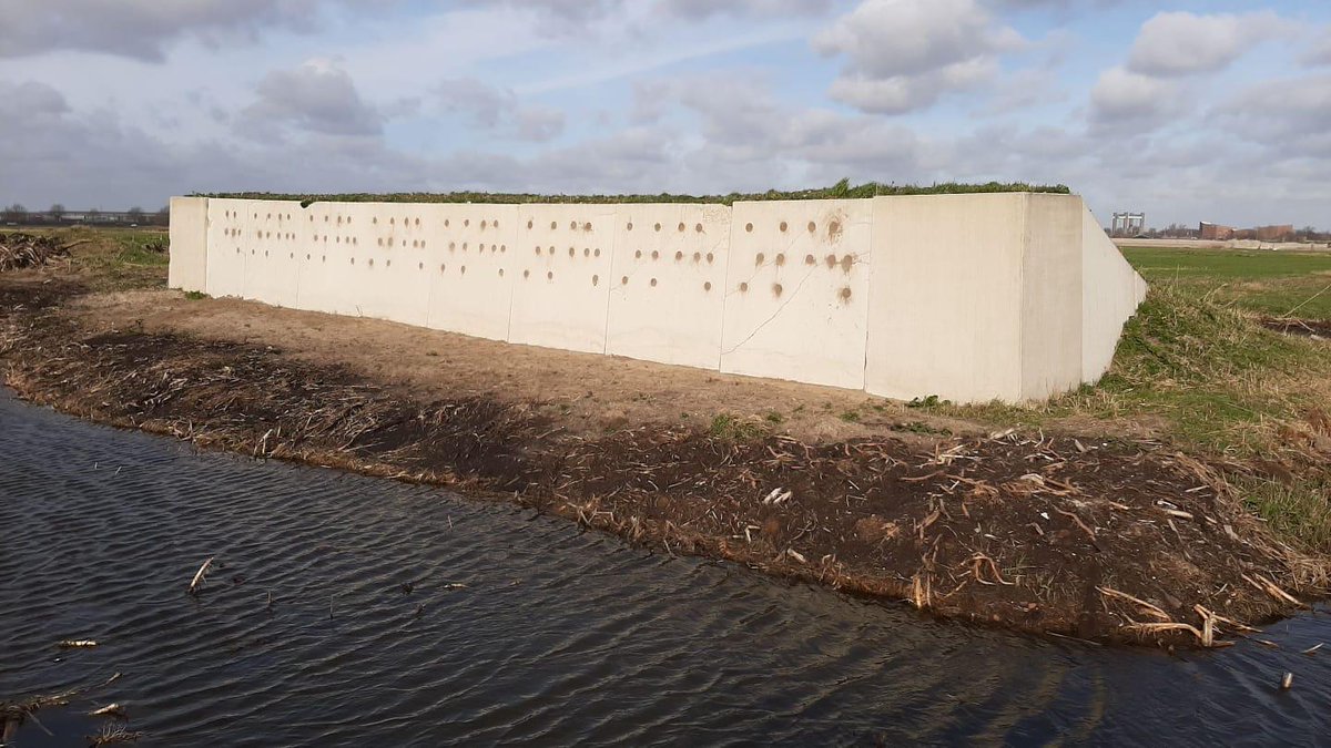 De #oeverzwaluwwal in de #GroenBlauwezone in #Westergouwe is weer helemaal klaar voor bewoning. De gaten zijn schoongemaakt en gevuld met zand zodat de nieuwe bewoners straks weer hun eigen nest kunnen maken. We verwachten de oeverzwaluw eind maart weer in Westergouwe. #gouda