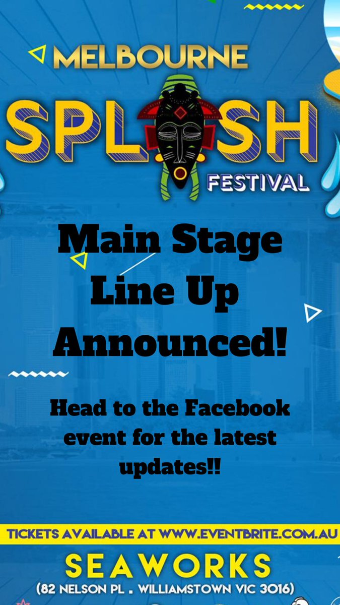 MelbSplashFest's tweet photo. Check it now!

#melbsplashfest #Melbourne #music #concert https://t.co/9dWPGOBWUY
