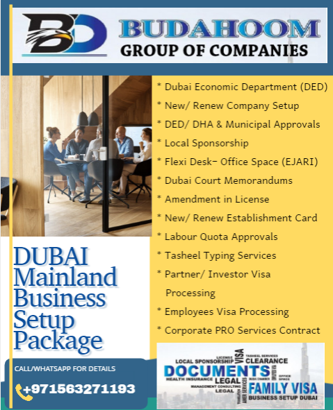 DBudahoom's tweet photo. BUDAHOOM Business Setup Services.

Establish Your Own Business in Dubai (Mainland) Today !!

Lowest Charges Guaranteed | Free Consultation

Contact us: 0563271193

#businesssetup #dubai #uae #businesslicense #documentsclearing #professionallicense #expo2020 https://t.co/3PbfABf1L1