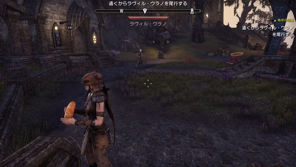 【TESO日記】今日は尾行などしたりしました。弓の技で絶対ばたーんとぶっ倒れるヤツがおもしろいのですが、連続しては効かなくてボコボコにされました。
エボンハートには変な丸っこい恐竜みたいのが至る所にいて可愛いなあと思いました。しかし3文字くらいの名前なのに覚えられなかったです。 