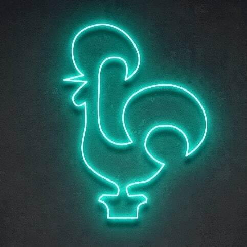 JoeyBatsCafe's tweet photo. New addition coming soon.  I loved the Galo (Rooster) by @mijumiart  enough that I had to make it Neon for the shop!

#pasteisdenata #galodebarcelos #portugal🇵🇹 https://t.co/4v6dNUIApE https://t.co/6EP8oyAk5N