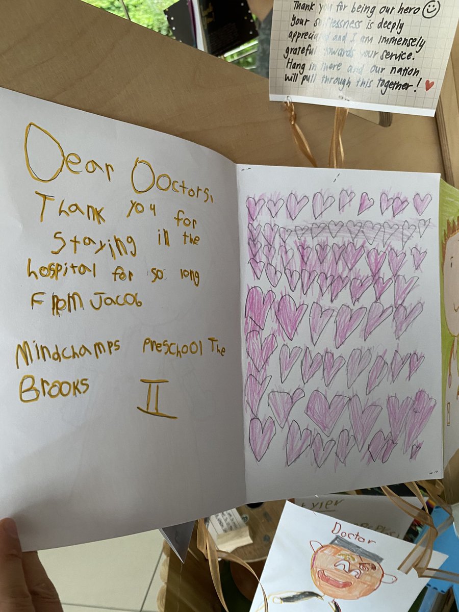 derekhpark's tweet photo. This paper tree at my hospital was filled with cards of thanks from the pupils of our local schools. Really nice to see how we’re showing appreciation to our healthcare workers who do such amazing job in the current situation. #singapore #COVID19 #ktph https://t.co/MSsQDipJ29
