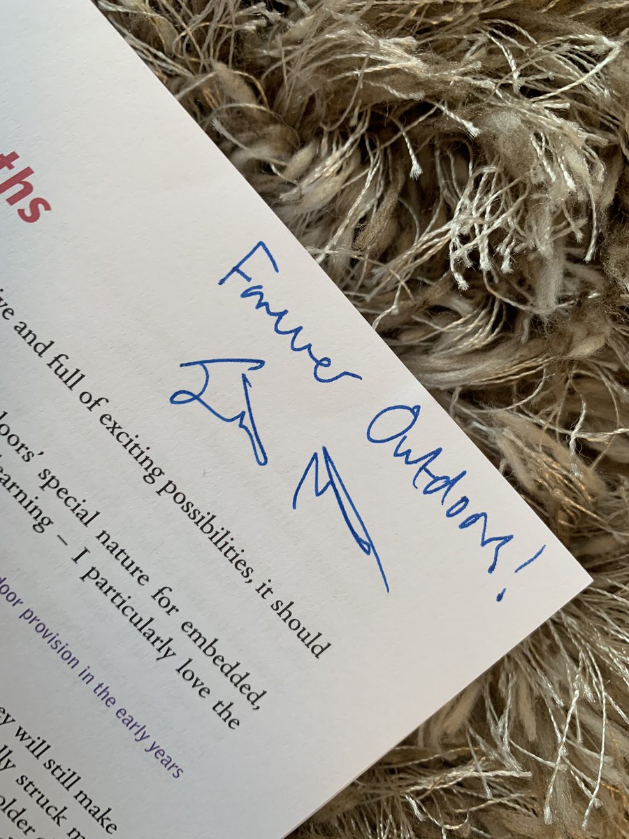 KiddiwinksELCC's tweet photo. Delighted to have won this at the @AbshireELC outdoor day!A great learning experience with new and revised ideas. We have this book already and used well,however,this ones special,as its signed by the one and only most inspiring outdoor learning enthusiast! @CreativeSTAR Thanks! https://t.co/NPPj59hn66