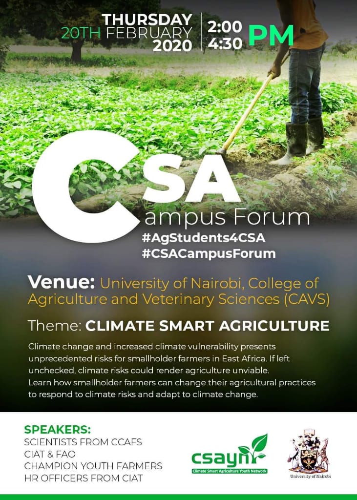 isowisaw's tweet photo. Climate smart agriculture a nice program which is very educative great thanks to the organizer
#CSACampusForum https://t.co/Q9bFDL3SBt