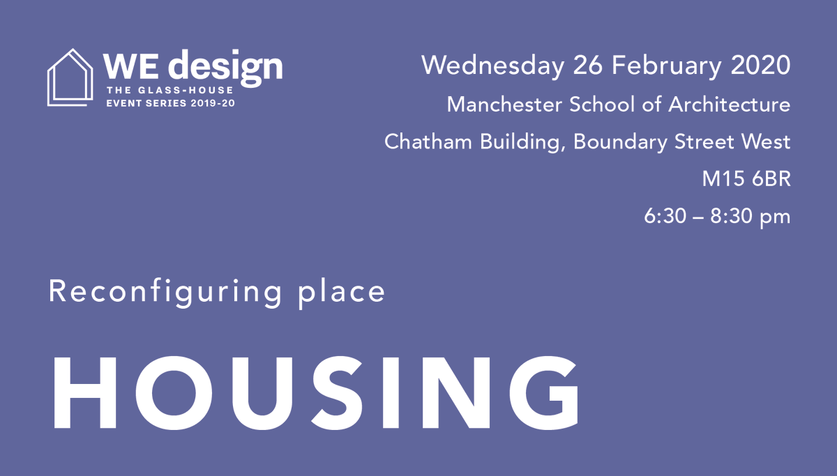 Join us, <a href="/GlassHouseCLD/">The Glass-House CLD</a> and <a href="/TheMSArch/">The MSA</a> for an evening of hands-on, collaborative design and discussion - exploring ways of shifting culture and improving the quality, range and affordability of housing. theglasshouse.org.uk/?event=reconfi…
