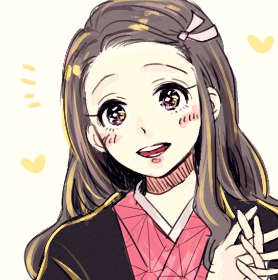 ponoさんがTwitterに投稿した竈門禰豆子(鬼滅の刃)のイラスト。