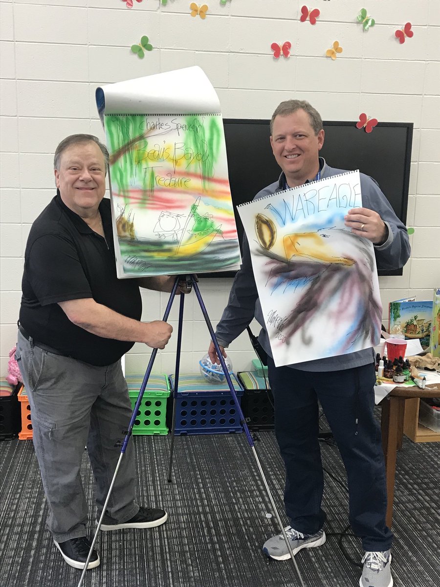 PNelsonAU's tweet photo. Thank you Illustrator Michael White for sharing creativity with our students. #weareartists #4theT https://t.co/eEuyEnfeQn