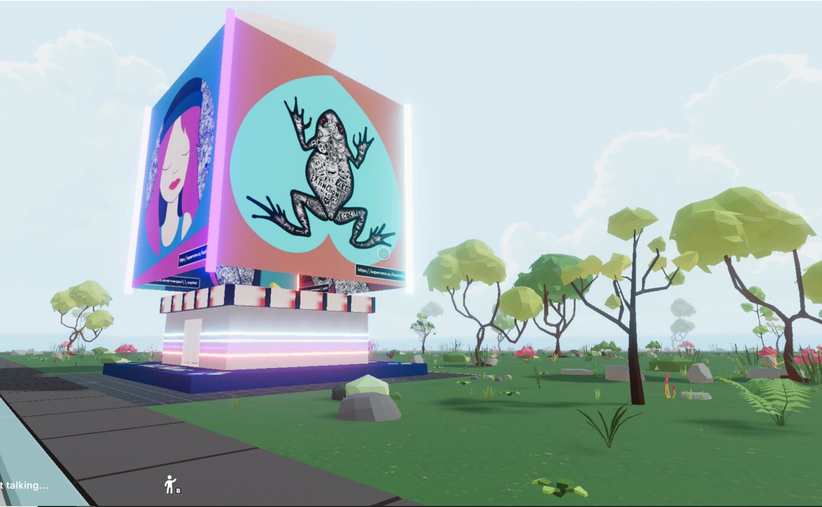 Hackatao's tweet photo. We are in @decentraland with @dcl_plazas !!!

#Cryptoart #Mana #NFT https://t.co/ci3yYj6Cws