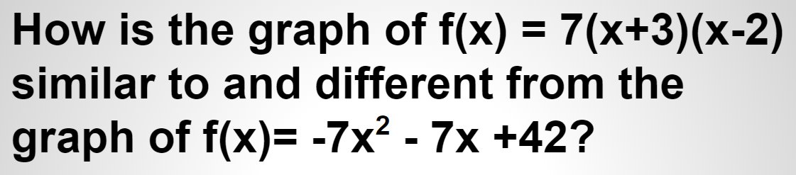 IntentionalMath's tweet photo. Student discourse over comparing different quadratic forms can help us understand their analysis of each form. (not ours)! #8mathpractices #mathisfun #iteachmath #iteachmathhs #iteachmathms #ilovemath #mtbos #mistakes #algebra #maths #MATH https://t.co/xLNq6gZfcJ