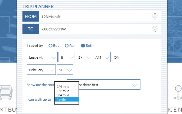 heatshear's tweet image. #TransitChallenge2020 Washington DC edition. Taking transit to a meeting. I have none of the local currency &amp;amp; have never used their transit system. Let&apos;s see...

1 point for DC: planner lets me to choose how far I&apos;d walk, so I can prioritize getting there sooner vs. walking less.