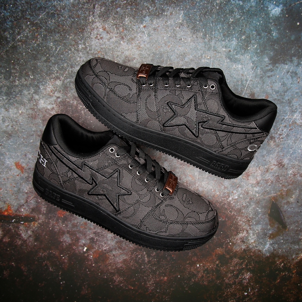 coach and bape shoes