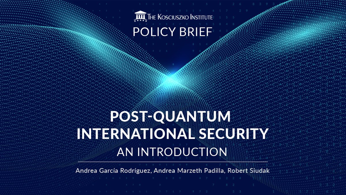 RobertSiudak's tweet photo. Back in 1971, Thomas Kuhn wrote that the way science affected socioeconomics development was through technology.
In the @IKosciuszki with @andiepd17 and @agarcod we checked how #PostQuantum International Secuirty might look like. #QuantumOffence #QuantumDefence https://t.co/CywwyMoKnn