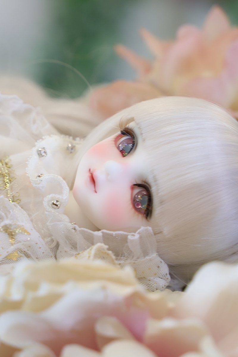 MIYA DOLL one off Bluebell white 球体関節人形