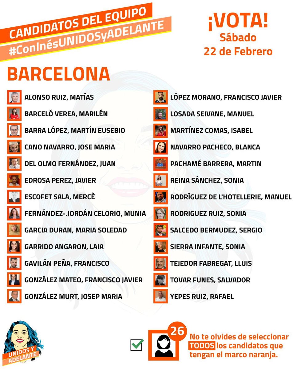 EloyValMar's tweet photo. Este sábado apoyaremos a @InesArrimadas para dirigir @CiudadanosCs . En Bcn #TodosConInes #coninesunidosyadelante https://t.co/gSDk65AFKn