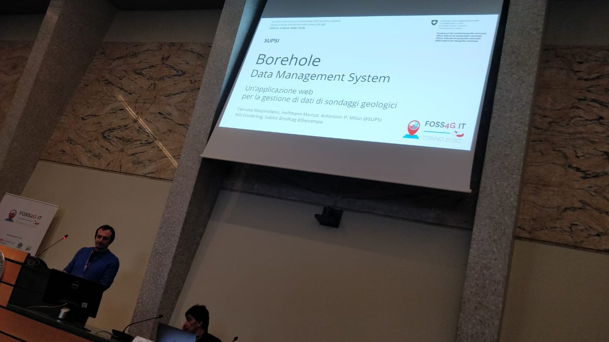 #foss4g-it: a novel open source platform to collect, store and share borehole data following the standard defined by the Swiss Geological Survey at <a href="/swisstopo/">swisstopo</a> implemented and managed by <a href="/supsi_ch/">SUPSI</a> 
more info: geoservice.ist.supsi.ch/docs/bdms/ 
<a href="/OSGeo/">OSGeo https://fosstodon.org/@osgeo</a> <a href="/H2020Freewat/">H2020FREEWAT</a> <a href="/foss4g/">FOSS4G 2024 | https://fosstodon.org/@foss4g</a> <a href="/foss4ge/">FOSS4G Europe 2025</a>