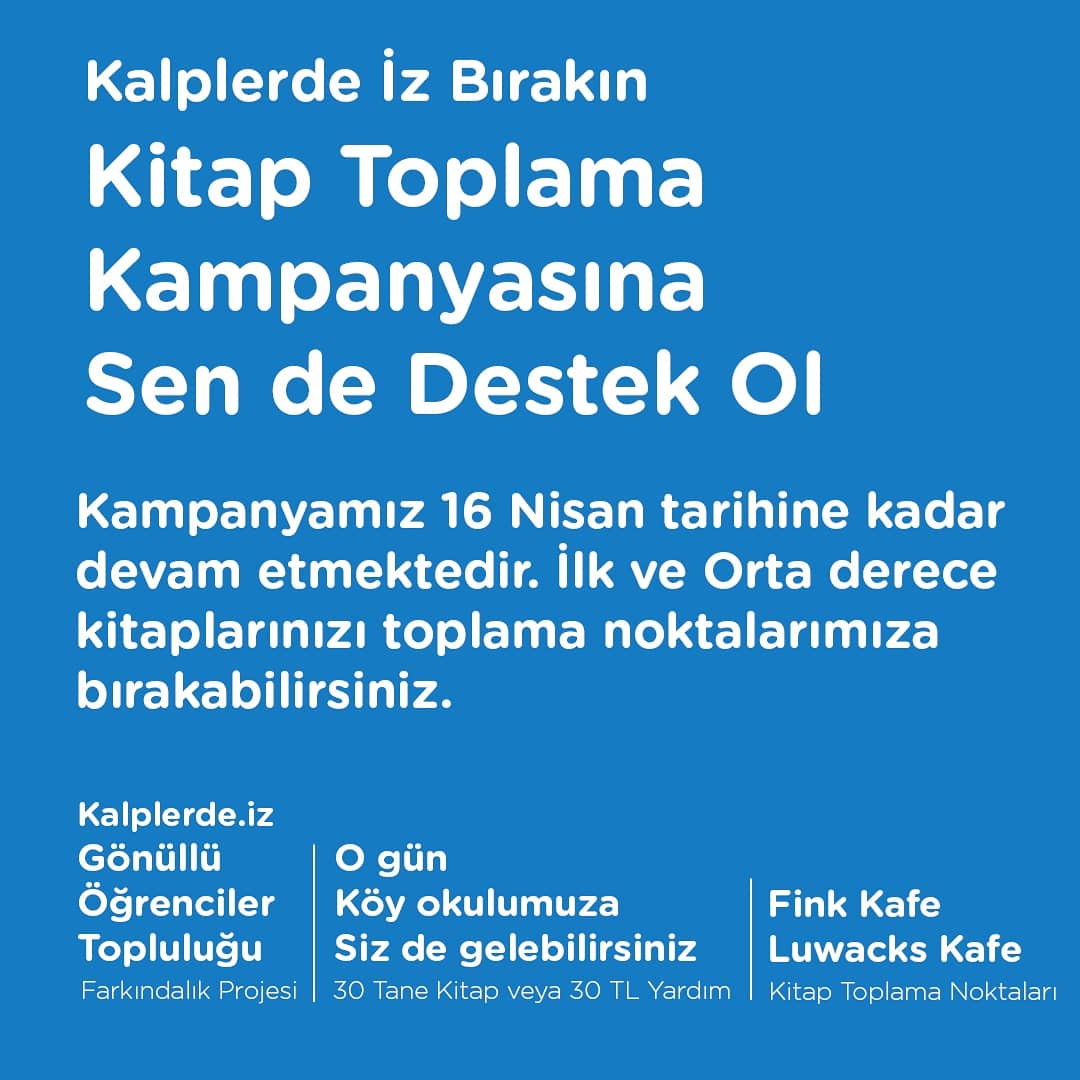 kalplerdeiz's tweet photo. Erciyes Üniversitesi öğrencileri olarak başlattığımız kitap kampanyasında sizde yanımızda olun, hep birlikte kütüphane kuralım 🍀 📚 Köy okulu kütüphanesinde sizinde bir kitabınız olsun 🍀 📚 #MilletKütüphanesi https://t.co/RiGrXmZsiB