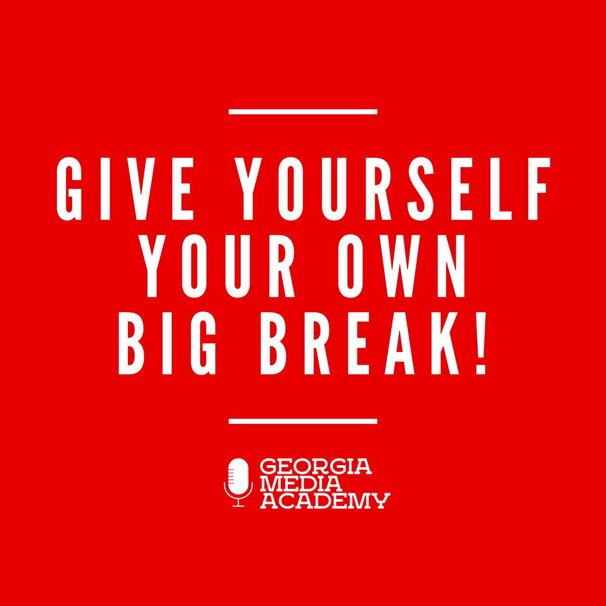 GaMediaAcademy's tweet photo. Build your own table, Create your own projects, Promote your own brand. Give yourself your own BIG break at the Georgia Media Academy! 
#GMA #GAMediaAcademy #GeorgiaMediaAcademy #GetTVReady #EntertainmentMedia 🎤 https://t.co/GaVGZfTi9L https://t.co/6pMJt189ZM