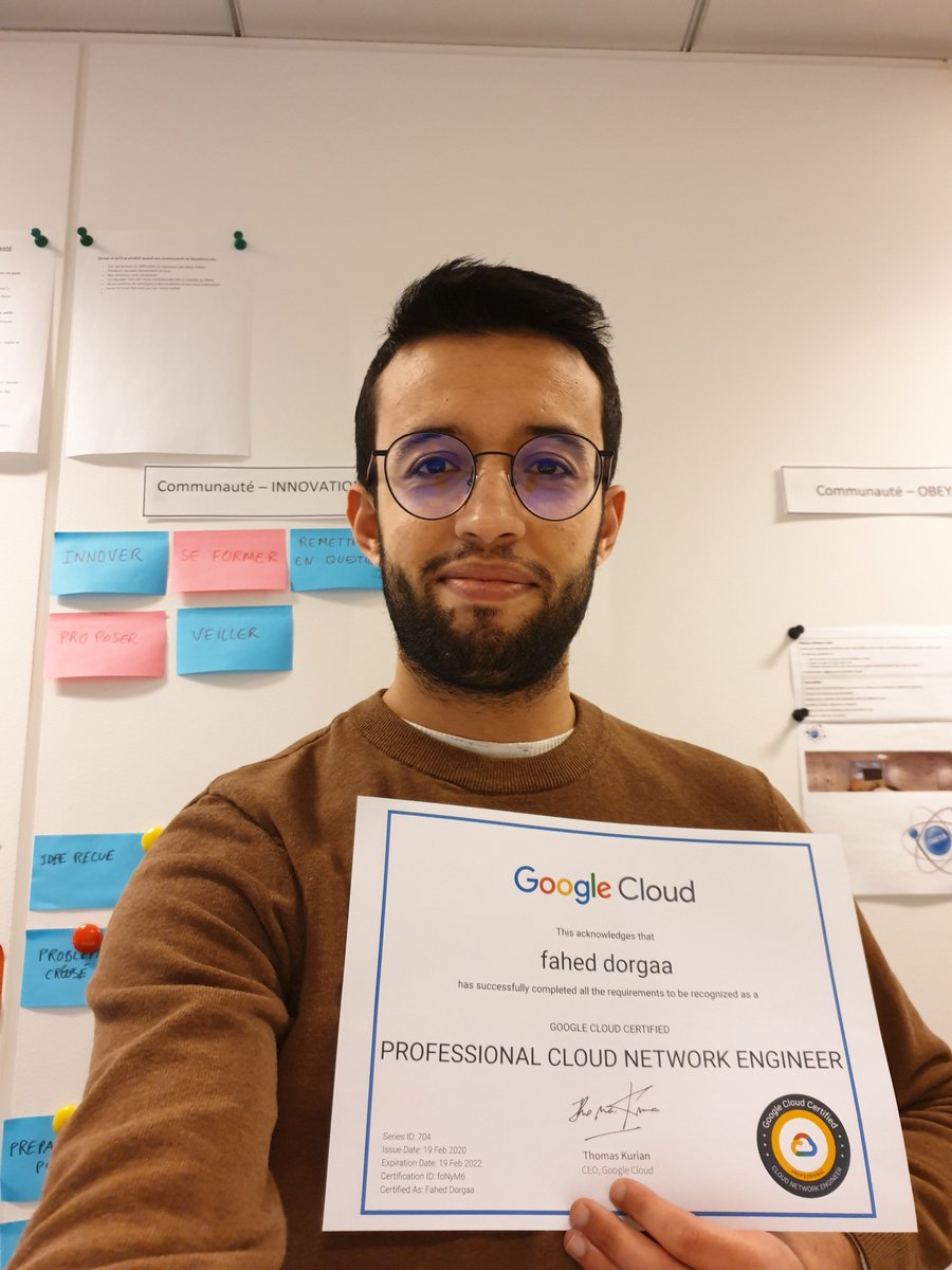 DorgaaFahed's tweet photo. #GCP #network #certification https://t.co/tfxFJFlUno