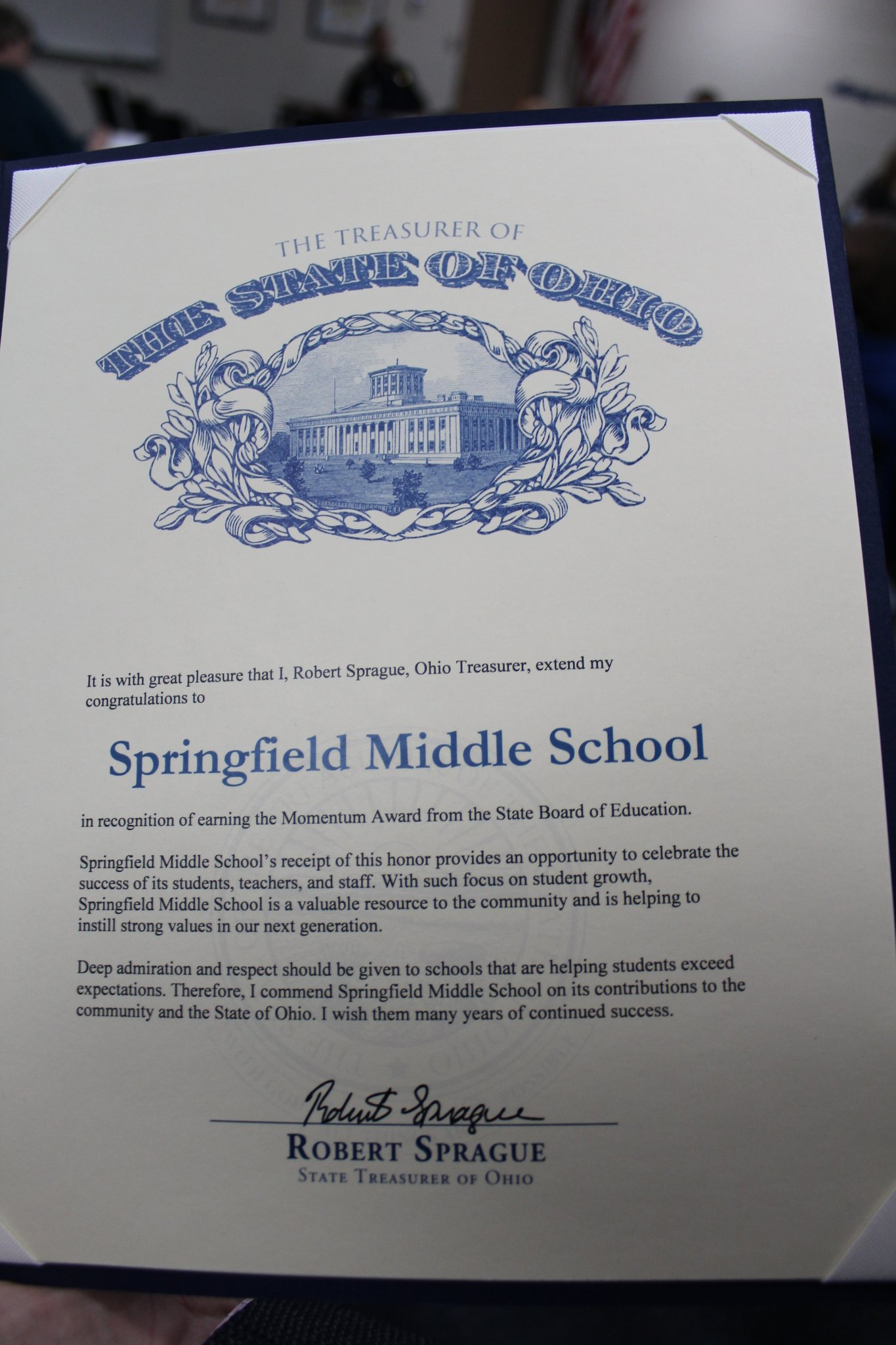 Springfield (Holland, OH) Communications on Twitter "CONGRATULATIONS