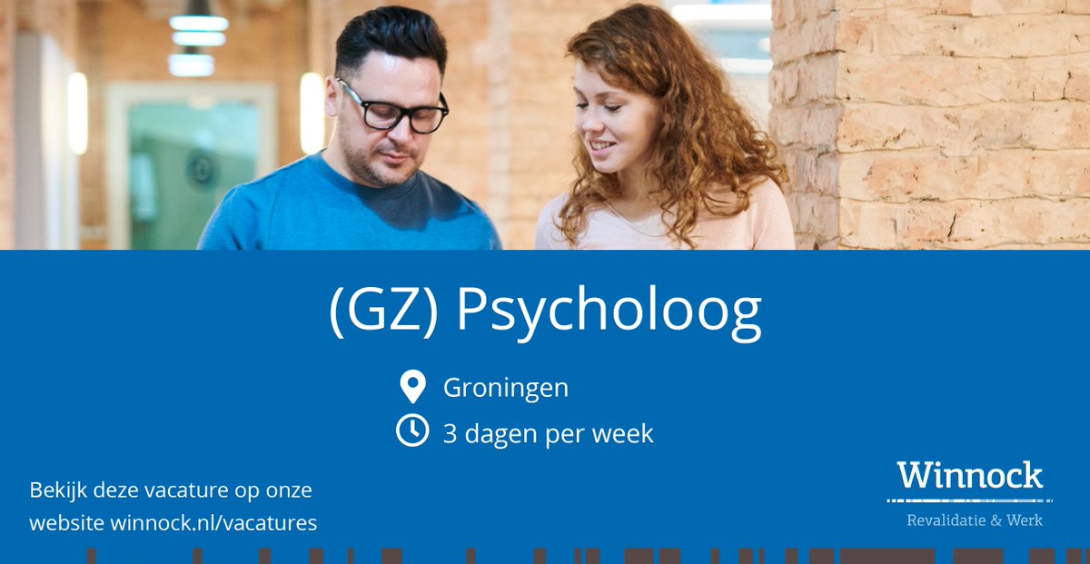 #VACATURES Voor Winnock Groningen zoeken wij een nieuwe (GZ) Psycholoog - Bij ons werk je anders dan in de reguliere GGZ. Nieuwsgierig? Ga dan naar > winnock.nl/gz-psycholoog-… #psycholoog