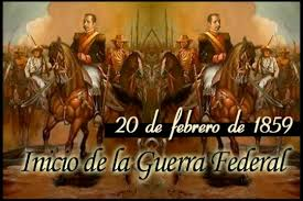 Día de la Federación Inicio de la Guerra Federal (1859).  el comandante Tirso Salaverría lanza el Grito de la Federación, lo que es considerado el inicio de la Guerra Federal.