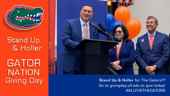 Stand up and holler! Give today!