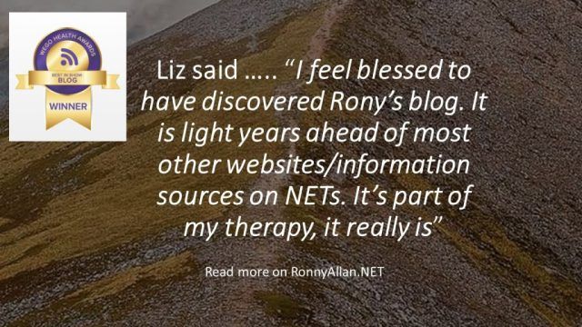 A site by Ronny Allan – Living with #NeuroendocrineCancer @netcancerblog buff.ly/2mMOeLj