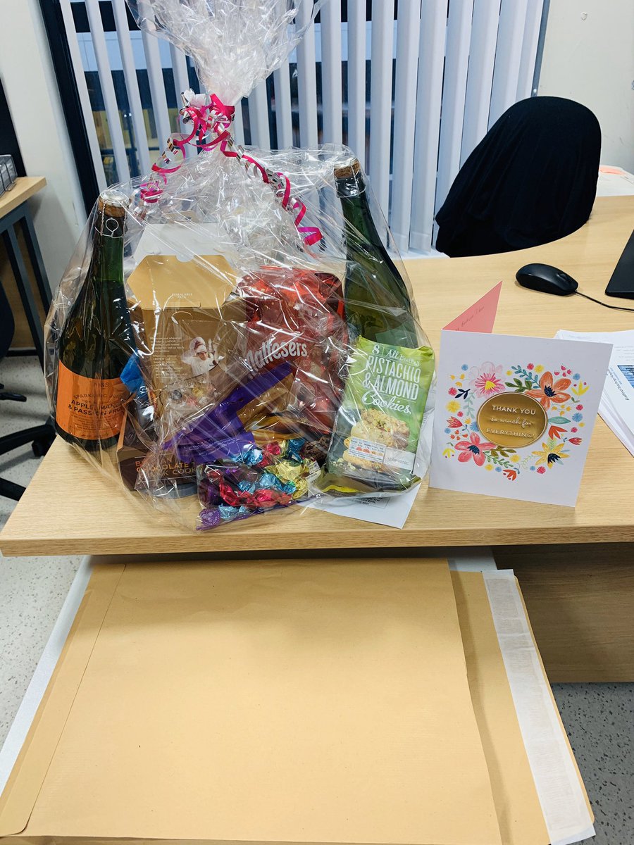 A beautiful gift basket given to the team by some lovely relatives #thankyou