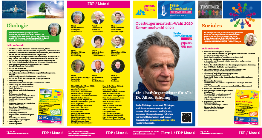 AlfredSchoemig's tweet photo. #Kommunalwahl #Neu_Ulm 2020! 
Unser #Wahlprogramm #FDP https://t.co/VRAjE1SSFG