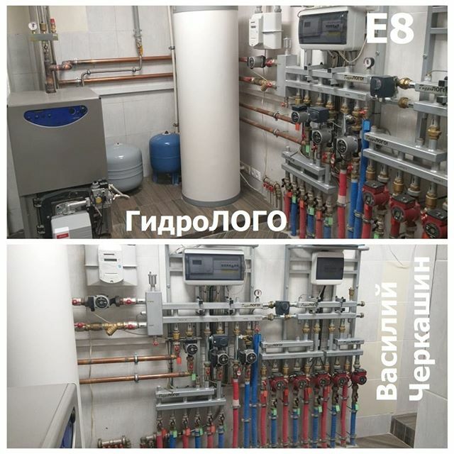 TeploStart's tweet photo. В монтаже нашего партнера В.Черкашина интересно применение общего подмеса на несколько насосных групп со сходным погодным графиком. Это позволило ему "уместиться" в один контроллер Е8.0634 для довольно сложной котельной. Его Модуль имеет очень высокий по… https://t.co/BaockCSiHp https://t.co/QFf4nzxHrE