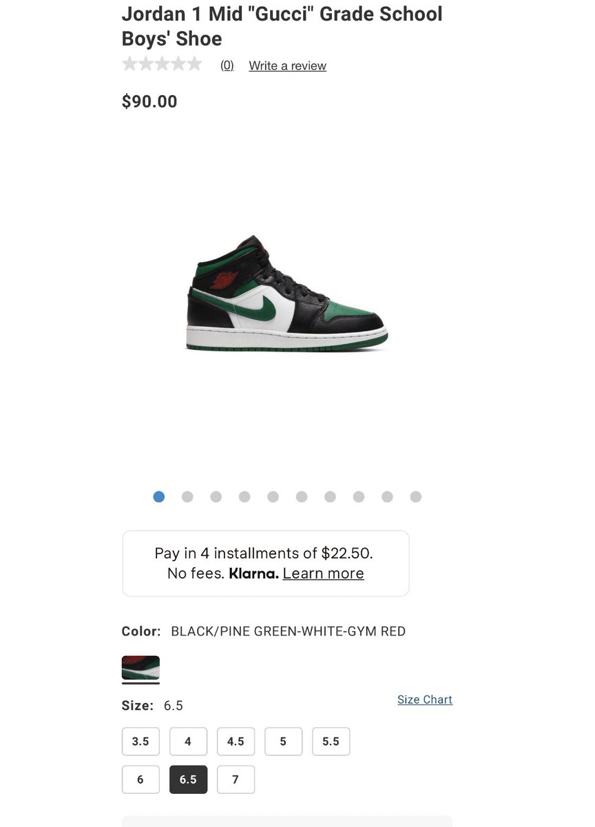 jordan 1 mid gucci grade school