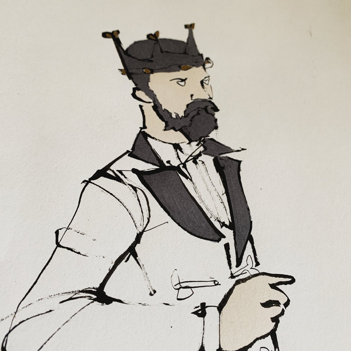 Regal #BookIllustrationOfTheDay #inkdrawing #macbeth